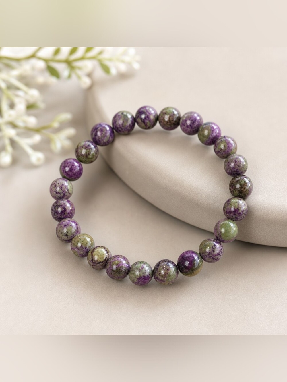 Atlantisite Stichtite Crystal Bracelet |